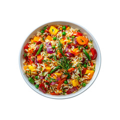 Vibrant Vegetable Rice Bowl A Healthy and Colorful Meal