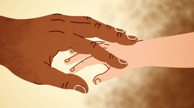 illustration of two hands shaking hands