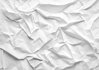 Obraz premium Wrinkled white paper texture