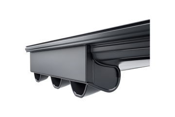 Good Safety Residential Gutter System isolated on transparent background
