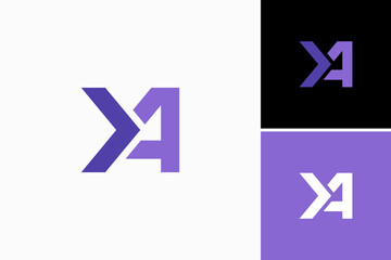 Letter A Forward Vector Logo Premium 