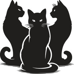 Obraz premium Cat Silhouette