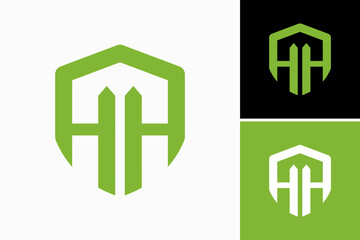 Obraz premium Shield Fence Vector Logo Premium 