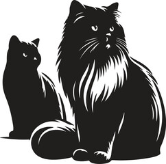 Obraz premium Cat Silhouette