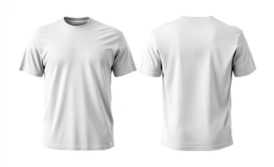 Blank white men's t-shirt mockup