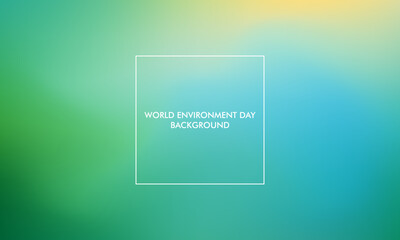 World Envinronment day gradient background good for poster, social media, background, wallpaper, banner