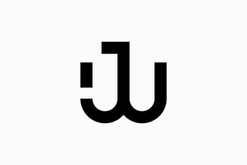 Initials JW Vector Logo Premium 