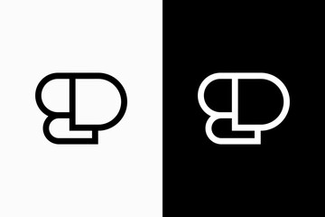 Initials BD Vector Logo Premium 