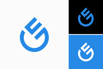 CG Water Drop Vector Logo Premium 