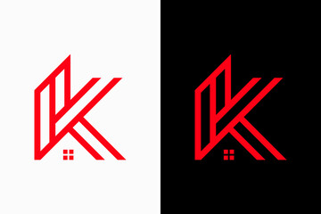 K Real Estate Vector Logo Premium 