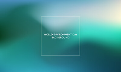 World Envinronment day gradient background good for poster, social media, background, wallpaper, banner