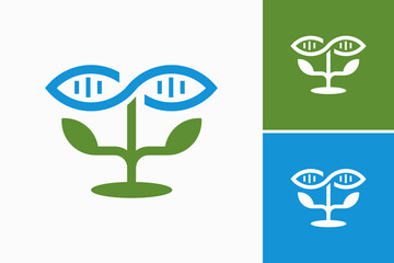 Plant DNA  Vector Logo Premium 