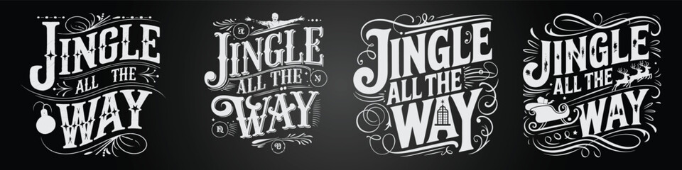 Hand-Drawn Blackboard Illustration with Decorative Seasonal Graphics