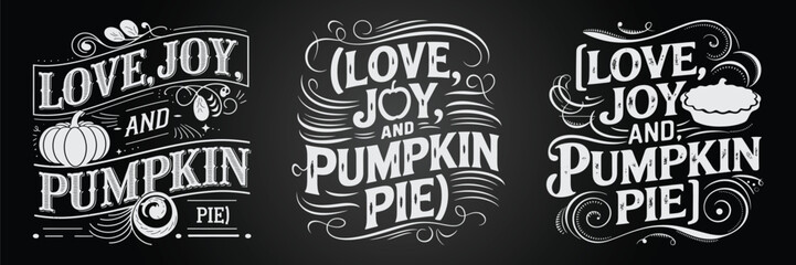 Blackboard Calligraphy Set with Creative Festival and New Year Style