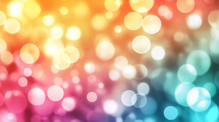 Obraz premium Colorful bokeh lights create a vibrant background effect