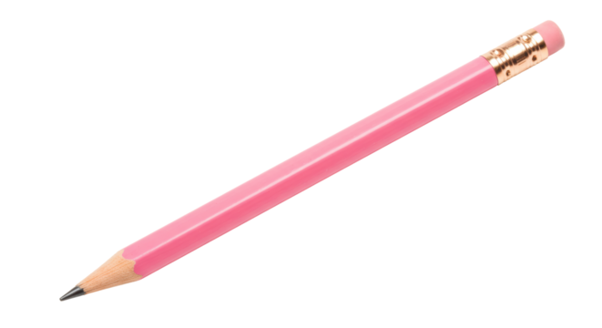 Isolated Pink Pencil