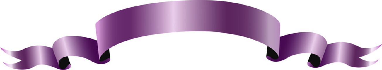 Shiny Purple Ribbon Banner © PixArtAI