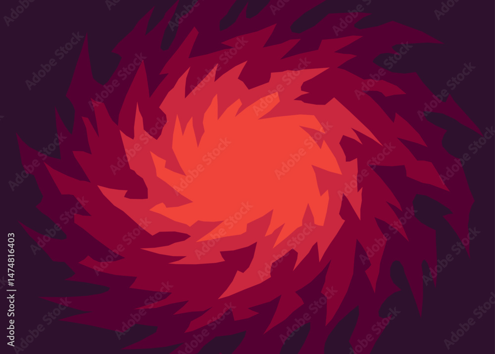 Aufkleber abstract background with gradient spiral geometric pattern and with some copy space area