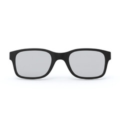 Fototapeta premium Black rectangular glasses mockup