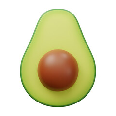 Detailed Avocado Slice