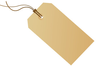 Blank Brown Tag Graphic