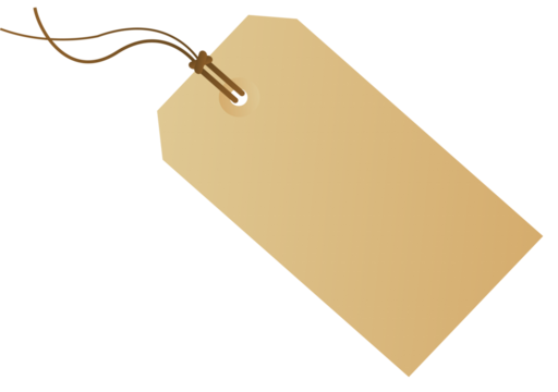 Blank Brown Tag Graphic