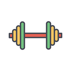 Barbell Vector Icon