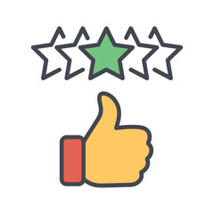 Star Rating Vector Icon