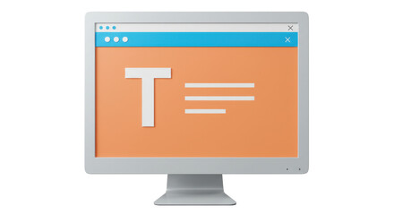 Isolated Monitor with Text