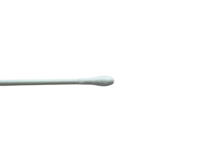 Cotton swab isolated on white background, hygiene and care concept