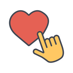 Obraz premium Like Vector Icon