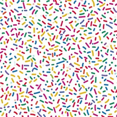 Colorful,  random,  decorative  lines  and dots  on  a white  background