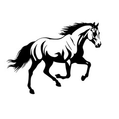 horse vector illustration silhouette