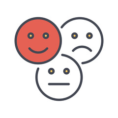 Neutral Feedback Vector Icon