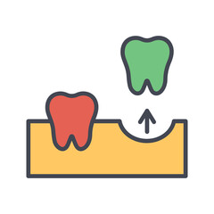 Tooth Extraction Vector Icon
