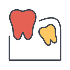 Wisdom Tooth Vector Icon