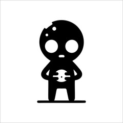 cute character animated vector logo icon