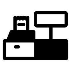 Cashier machine icon