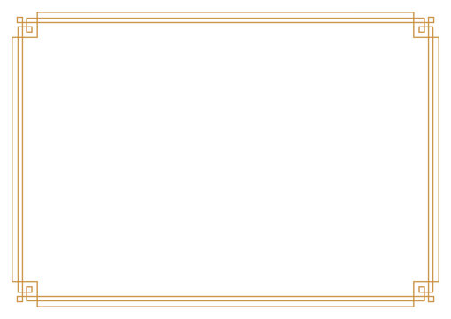 Blank golden certificate border template design with 
modern elegant simple stylish decorative frame for diploma award, gift, companies, business, universities, schools certificates