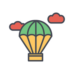Weather Balloon Vector Icon