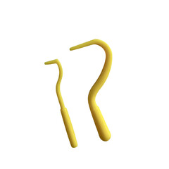 Tick remover tools isolated on white background, pet care accessory