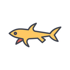 Hammerhead Shark Vector Icon