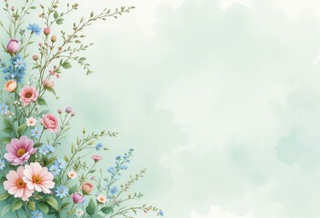 floral background with flowers