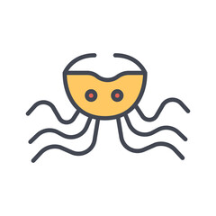 Obraz premium Octopus Vector Icon