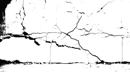 Black and white grunge urban texture vector with copy space.  Vector illustration