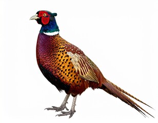 pheasant isolated on white background