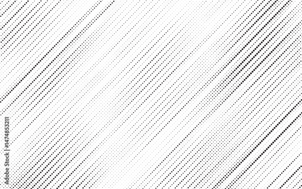 Poster Halftone background vector, abstract backdrop design with two tone pattern and copy space for edit your content