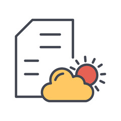 Weather Report Vector Icon