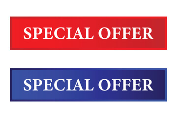 special offer sticker, label, stamp, tag, badge icon on white background.