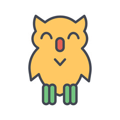 Snowy Owl Vector Icon